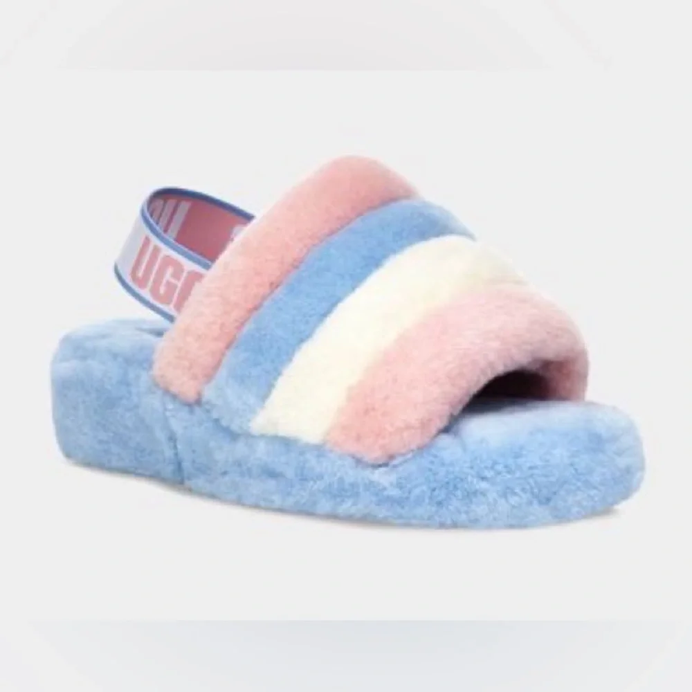 NWOT Ugg Yeah Fuzzy Slingback Slides - Picture 10 of 10